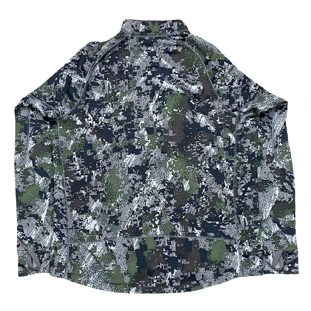Sitka Gore Optifade 1/2 Zip Digital Camo Fleece Lined Sweatshirt Large