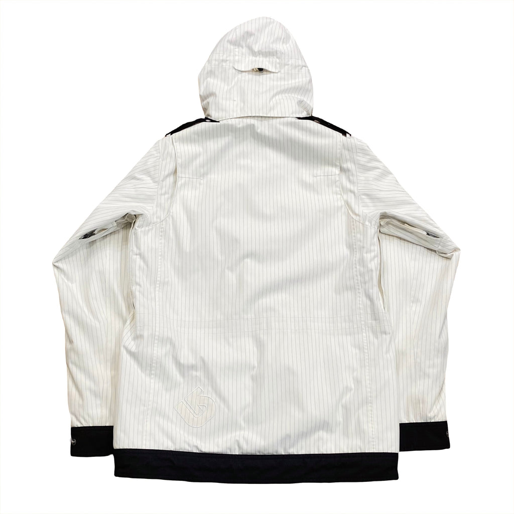 Burton The White Collection Heaven’s Reward Pinstripe Snowboard Jacket XS