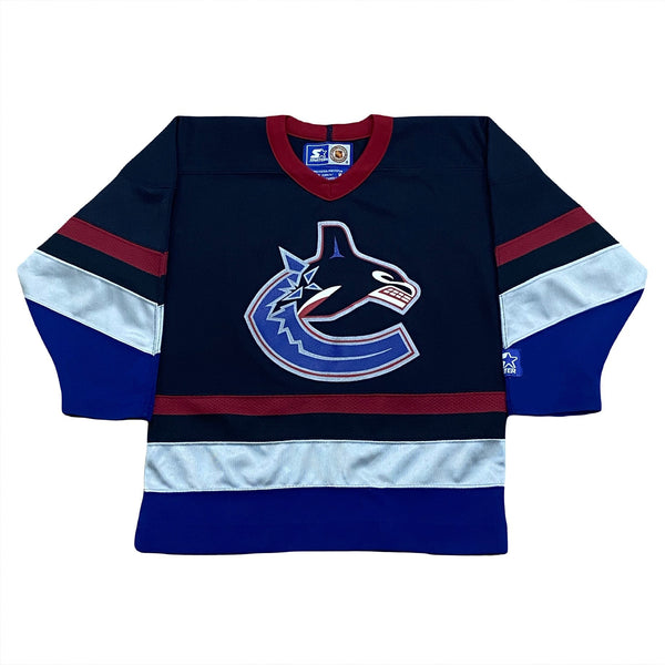 Vintage 90’s Starter NHL Vancouver Canucks Hockey Jersey Youth Medium
