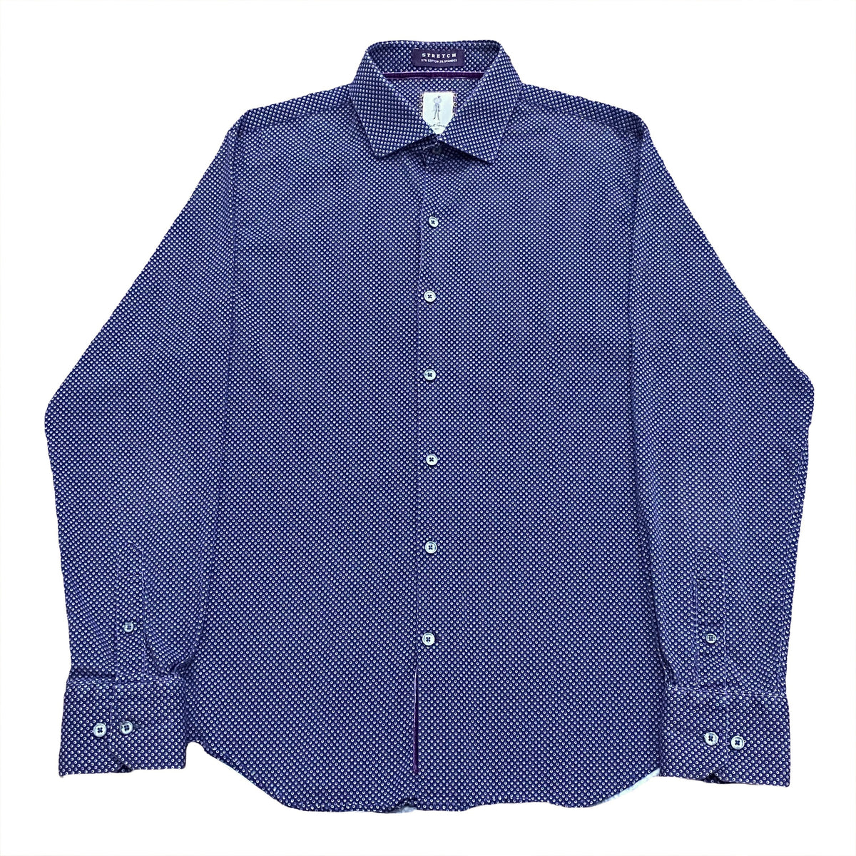 Robert Graham Tailored Fit Stretch Button Up Shirt Large 16.5