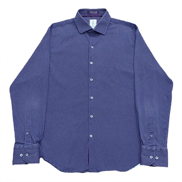 Robert Graham Tailored Fit Stretch Button Up Shirt Large 16.5