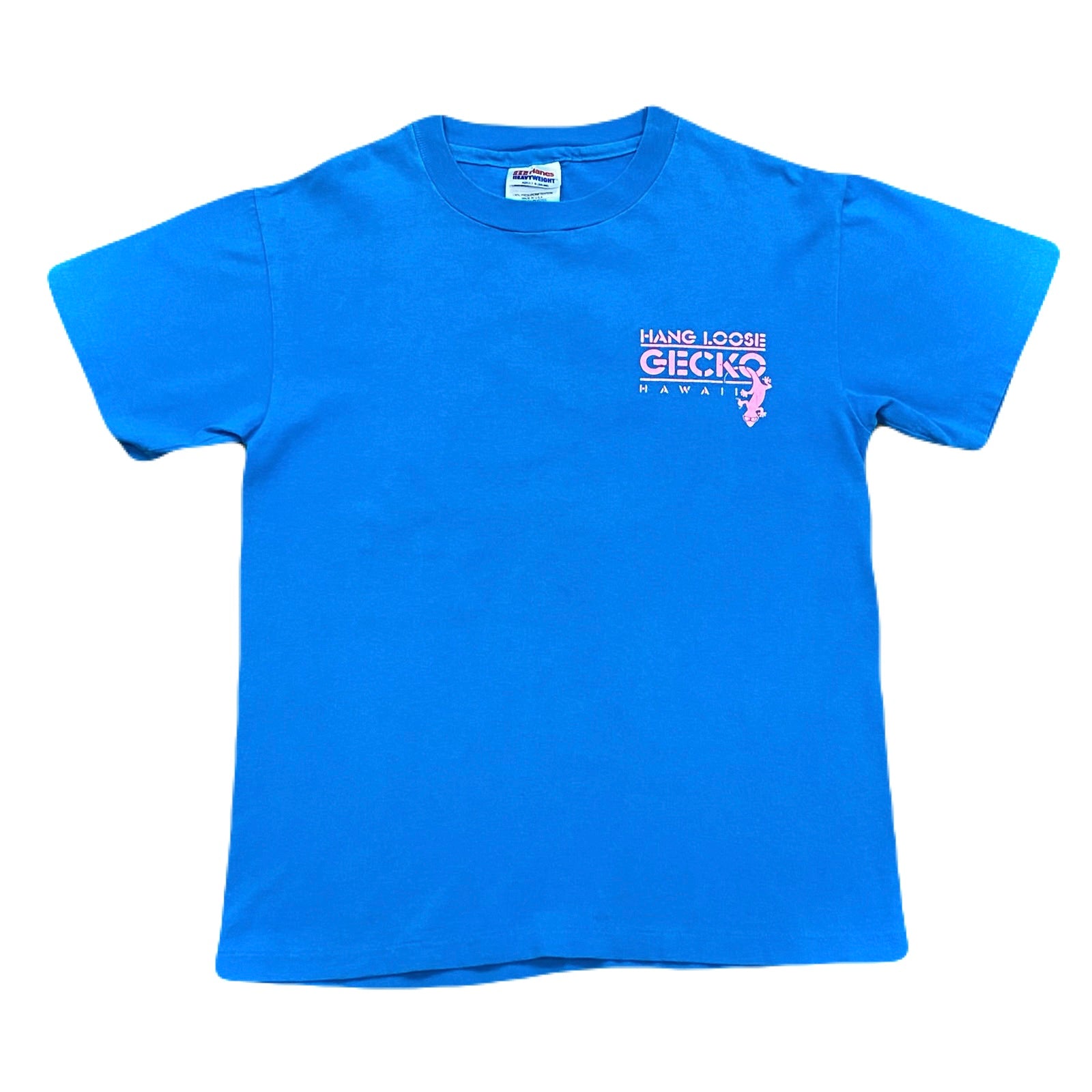 Vintage Hang Loose Gecko Hawaii Blue USA T-Shirt Men’s Small