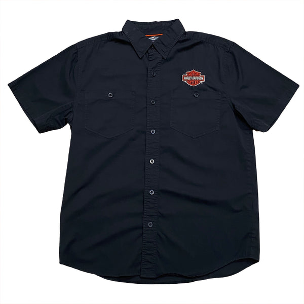 Harley Davidson 2011 Embroidered Button Up Shirt Medium
