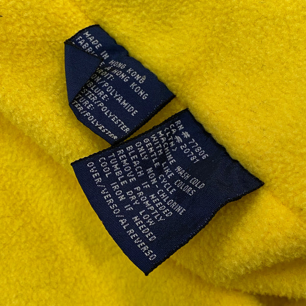 Vintage Tommy Hilfiger Navy & Yellow Fleece Lined Parka Jacket Coat Men’s Large
