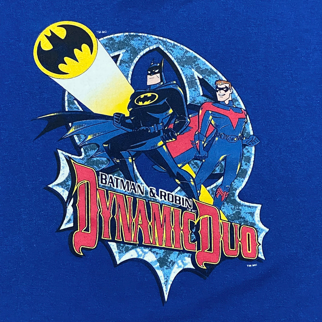 Vintage 1997 Batman & Robin Dynamic Duo Movie Promo T-Shirt Boys Small