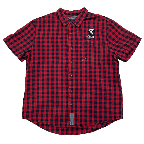 Harley Davidson Plaid Embroidered Short Sleeve Button Up Shirt XL