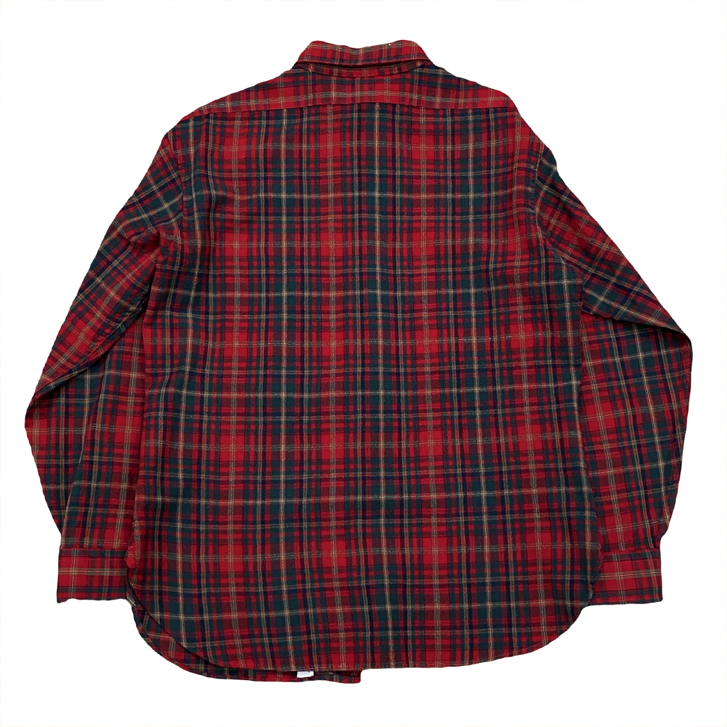 Vintage Pendleton Plaid Flannel Virgin Wool Button Up Shirt Men’s Large