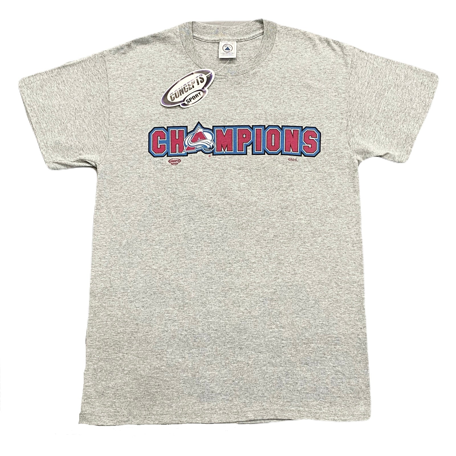 Vintage 2001 Concept Sports NHL Colorado Avalanche Stanley Cup Champions T-Shirt Men’s Medium