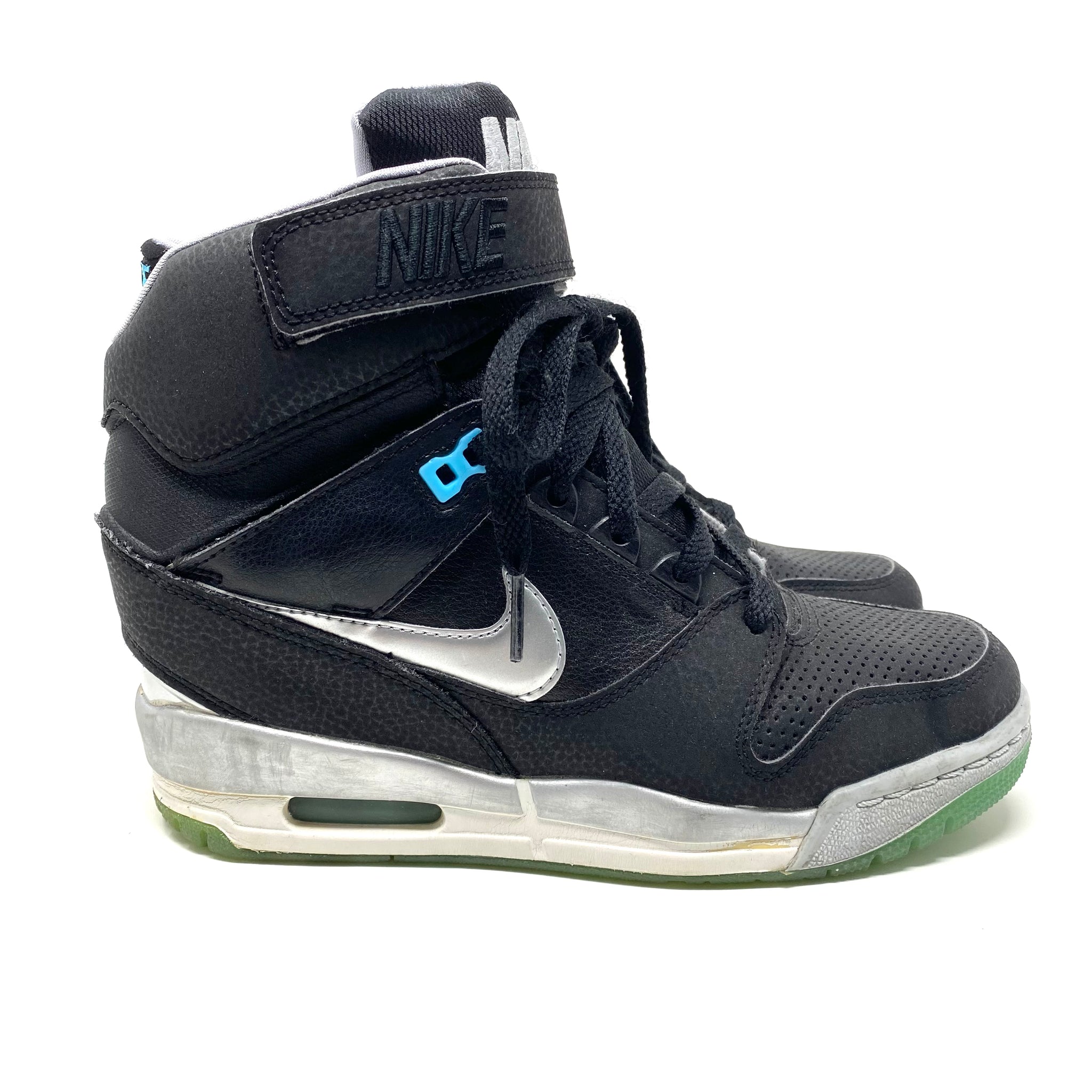 Nike Air Revolution Sky Hi 599410 014 Wedge Sneakers Women s 8 US Subtle Flex Streetwear