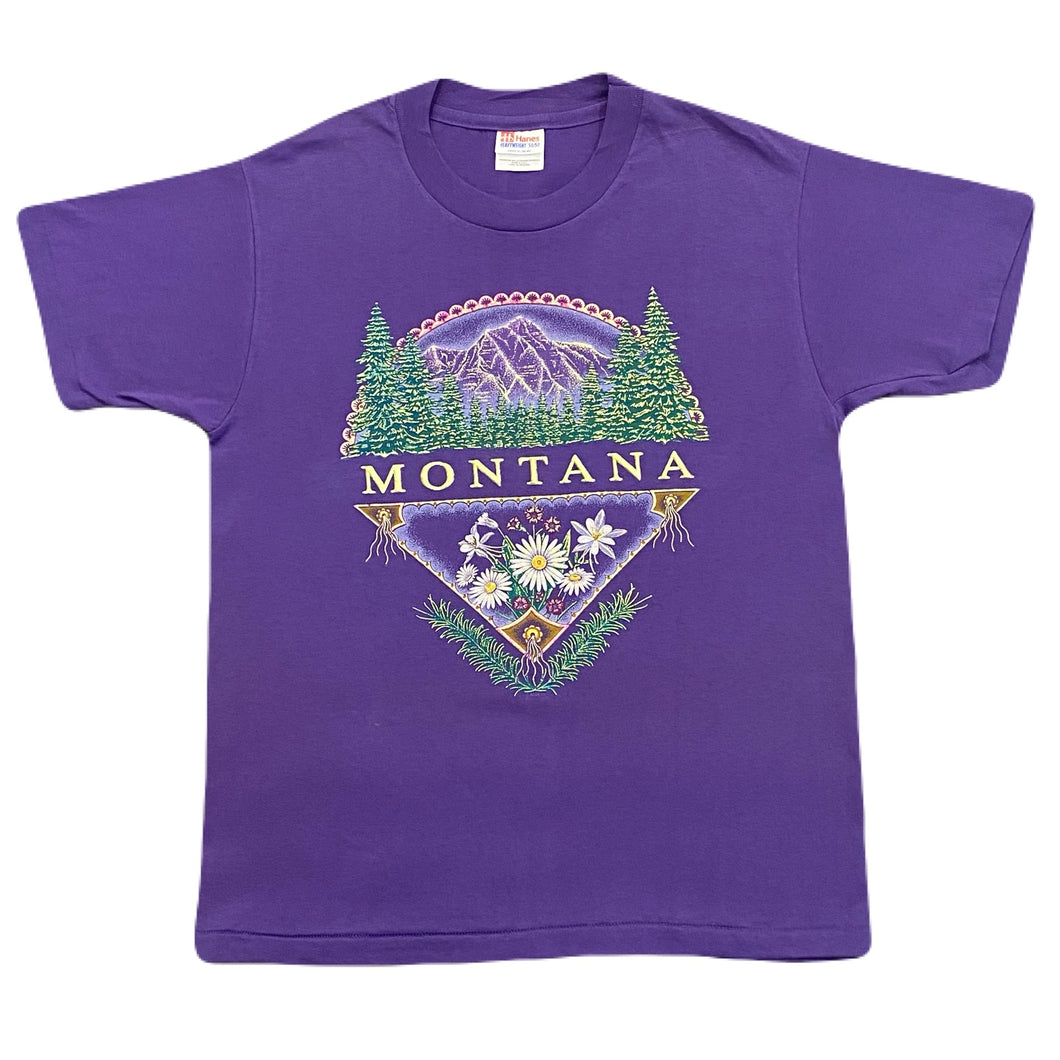 Vintage Montana USA Puffy Print T-Shirt Adult Medium