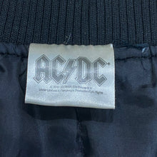 Load image into Gallery viewer, 2016 AC/DC Black Bomber Jacket Womens M
