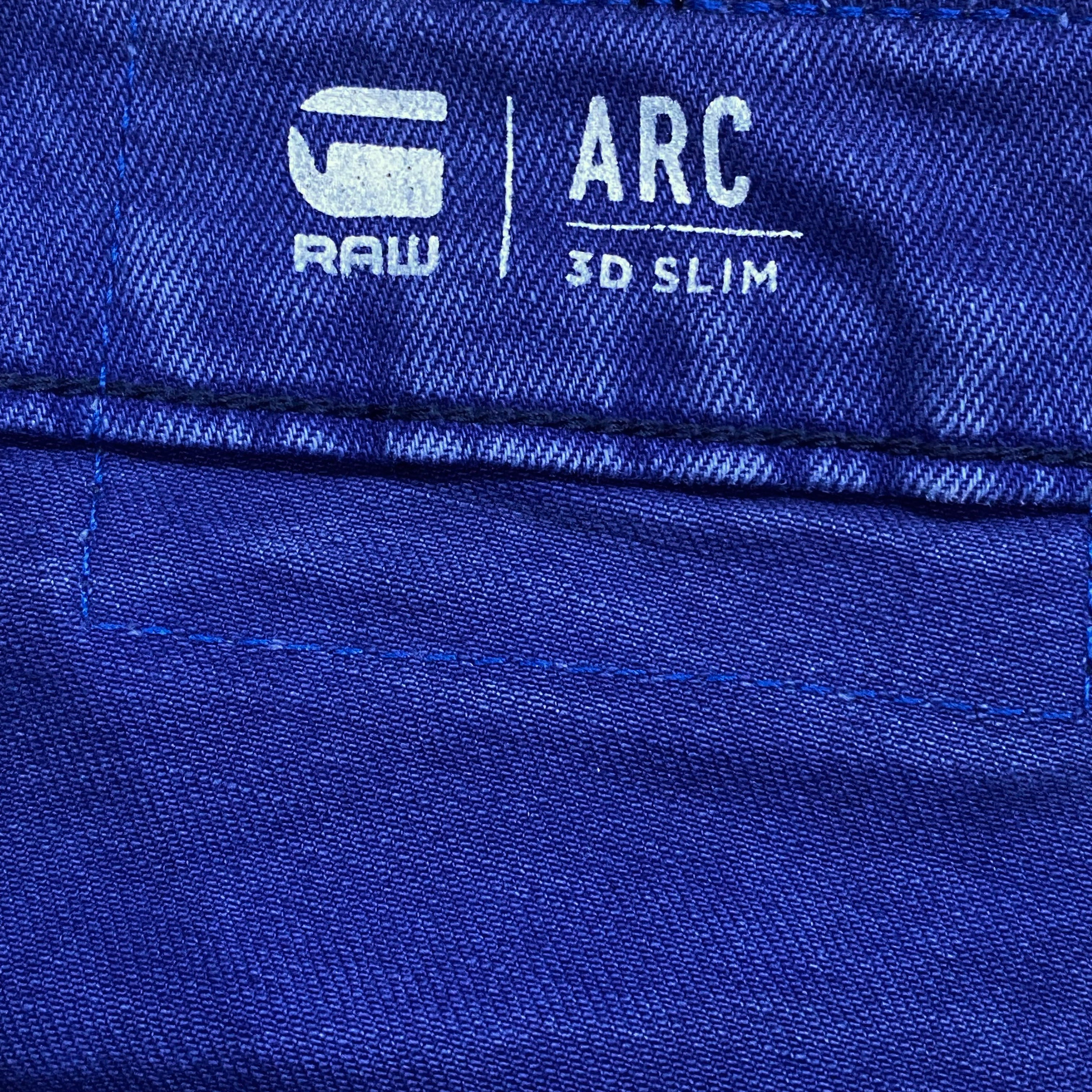 G-Star Raw Arc 3D Slim Coj Blue Jeans 34 x 34 (37 x 32)