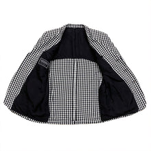 Load image into Gallery viewer, Vintage 90’s Versus Gianni Versace Black &amp; White Plaid Blazer Jacket 50
