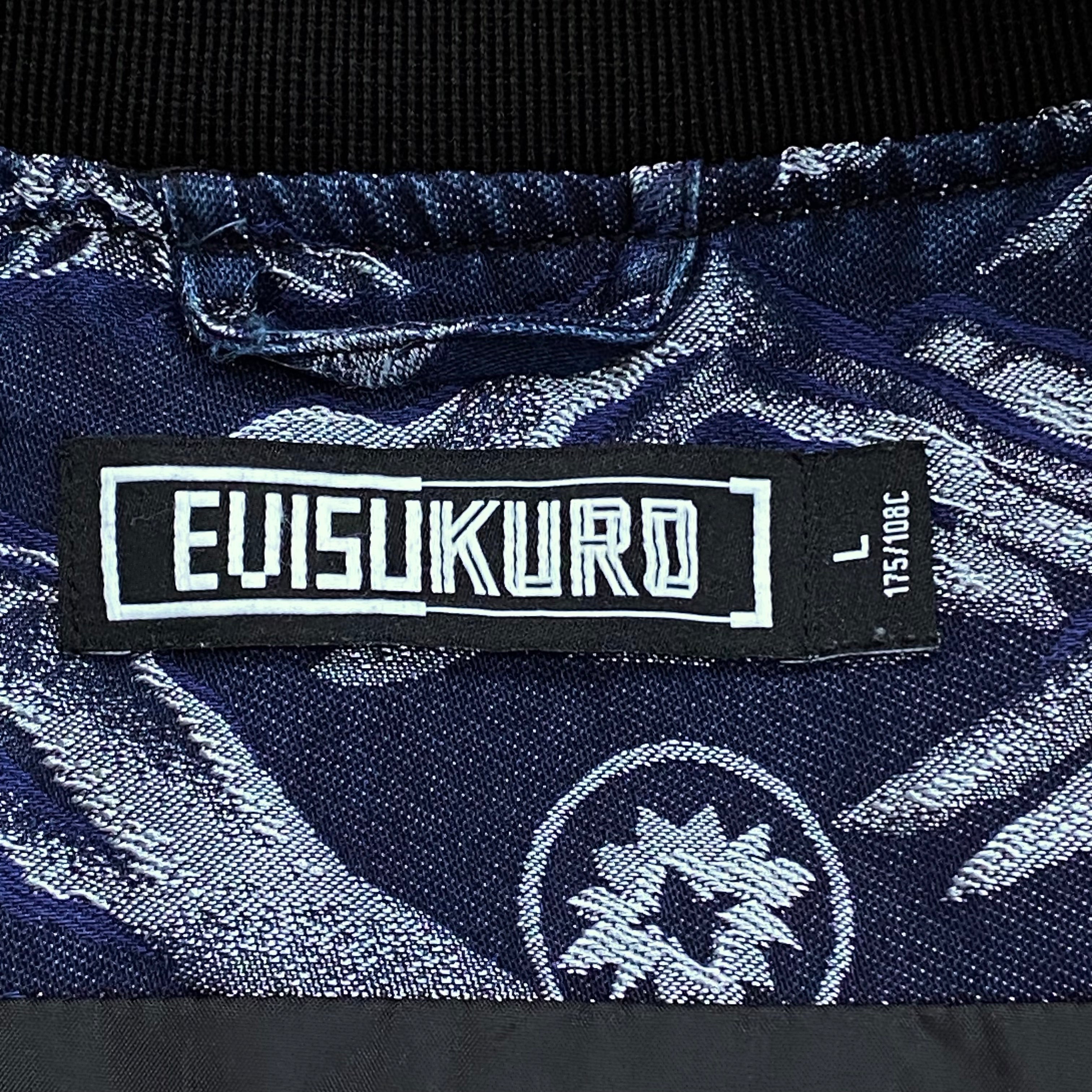 Evisu Kuro All Over Print Bomber Jacket Large