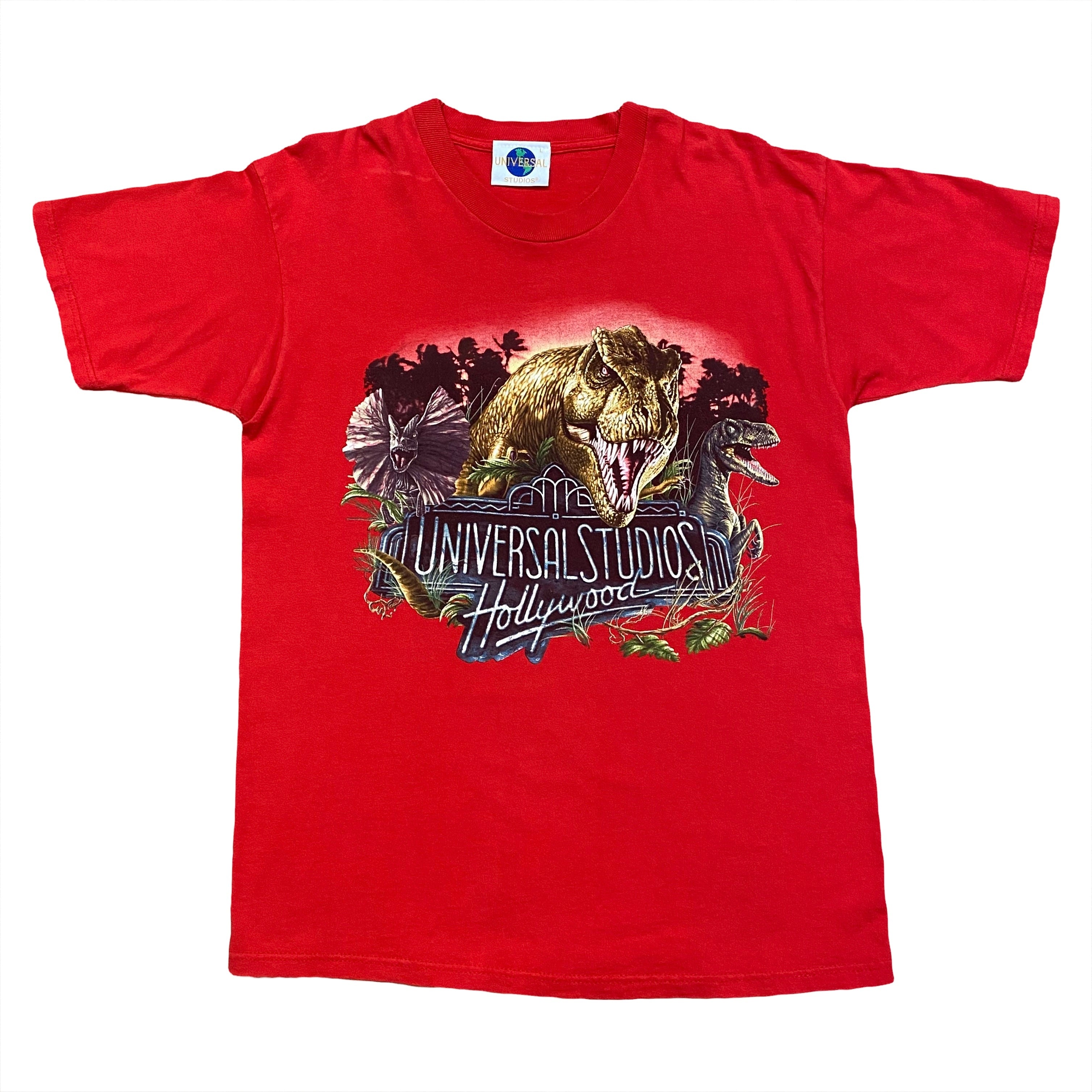 Vintage Universal Studios Hollywood Jurassic Park Dinosaur T-Shirt Men’s Large