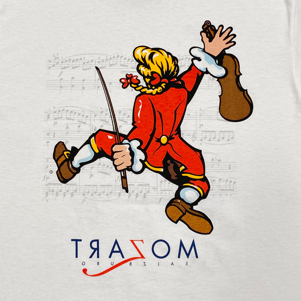 Vintage Mozart Double Sided Cartoon T-Shirt Men's Large
