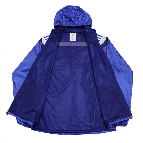 Adidas Chelsea FC Anthem Hooded Glanz Nylon Jacket Men's Medium