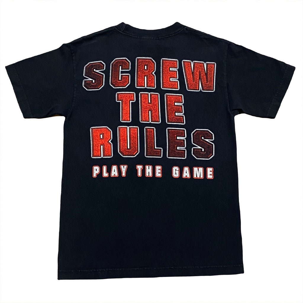 WWE Triple H 2008 Screw The Rules Play The Game T-Shirt Small