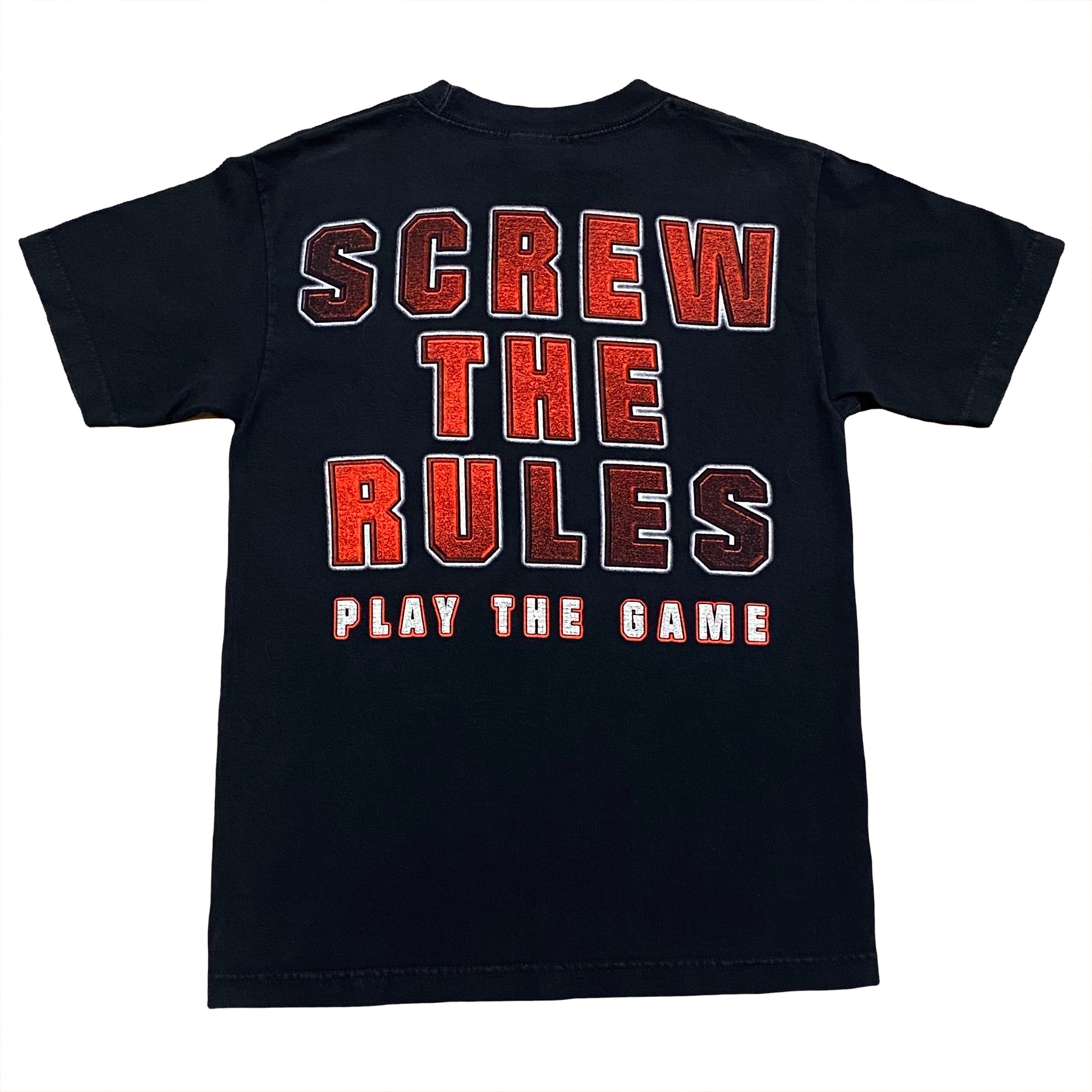 WWE Triple H 2008 Screw The Rules Play The Game T-Shirt Small