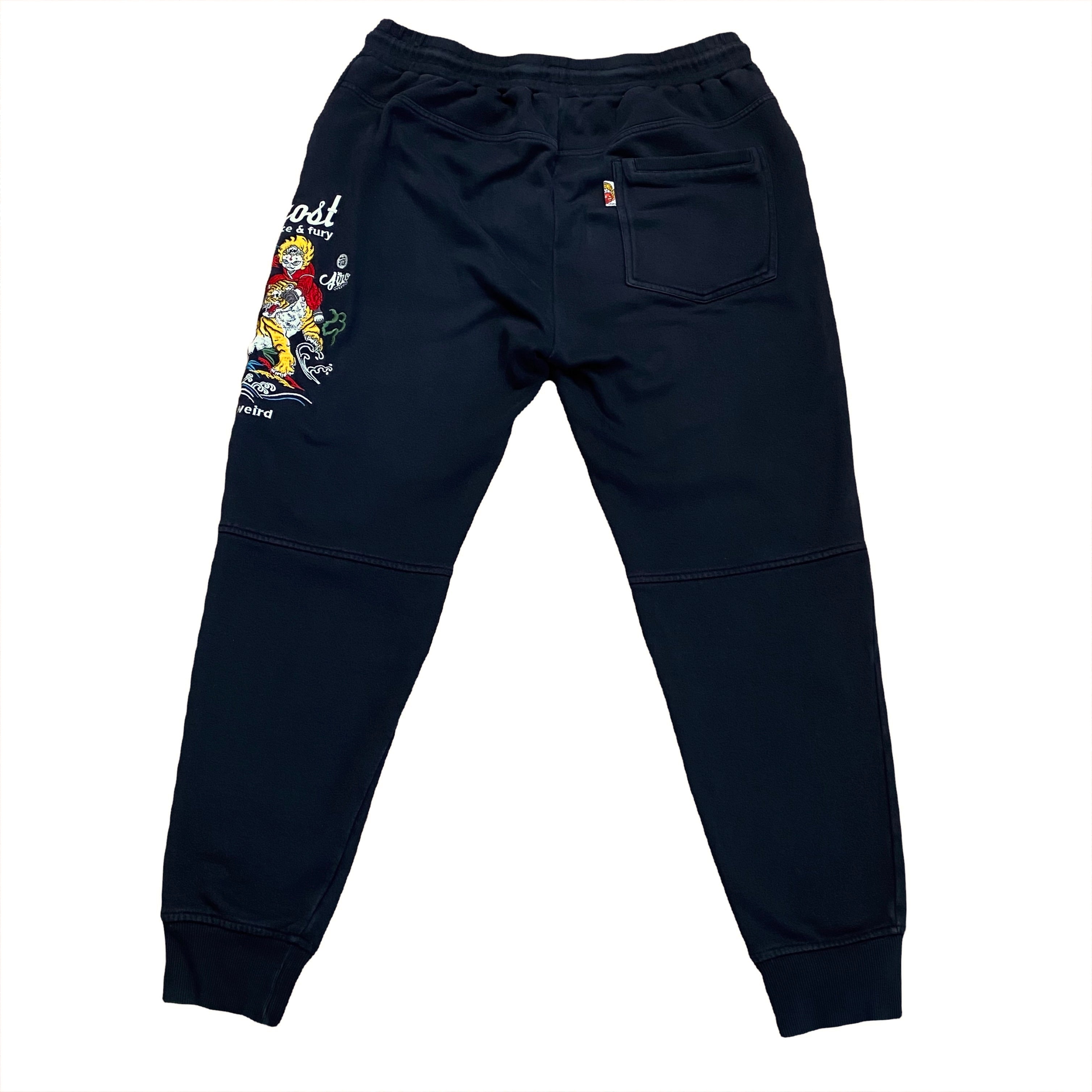 Jizo-Bosatsu Japanese Embroidered Sweatpants XXL