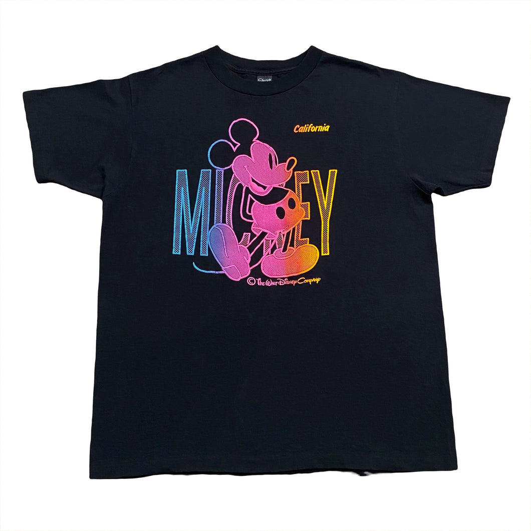 Vintage Sherry’s Best Walt Disney Mickey Mouse California Neon T-Shirt Men’s XL