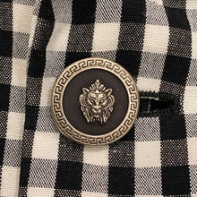 Load image into Gallery viewer, Vintage 90’s Versus Gianni Versace Black &amp; White Plaid Blazer Jacket 50
