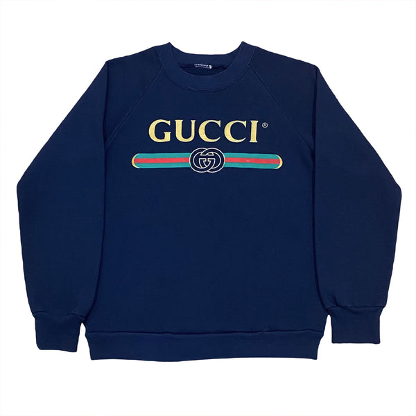 Vintage 90’s Gucci Logo Bootleg Sweatshirt Youth Medium