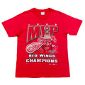Vintage 1998 NHL Detroit Red Wings Stanley Cup Champions MVP Steve Yzerman T-Shirt Men’s Large