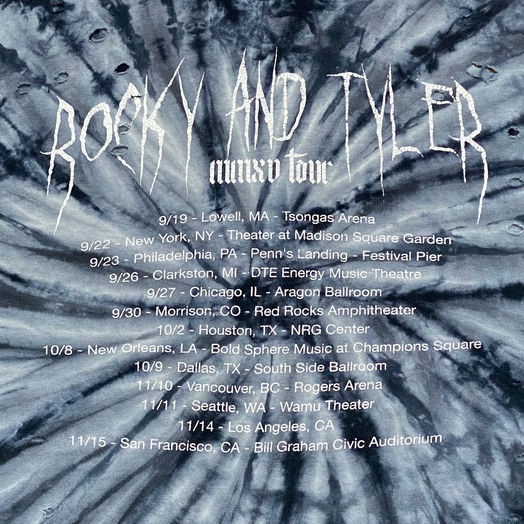 A$AP Rocky & Tyler 2015 Tour Distressed Tie-Dye T-Shirt Medium