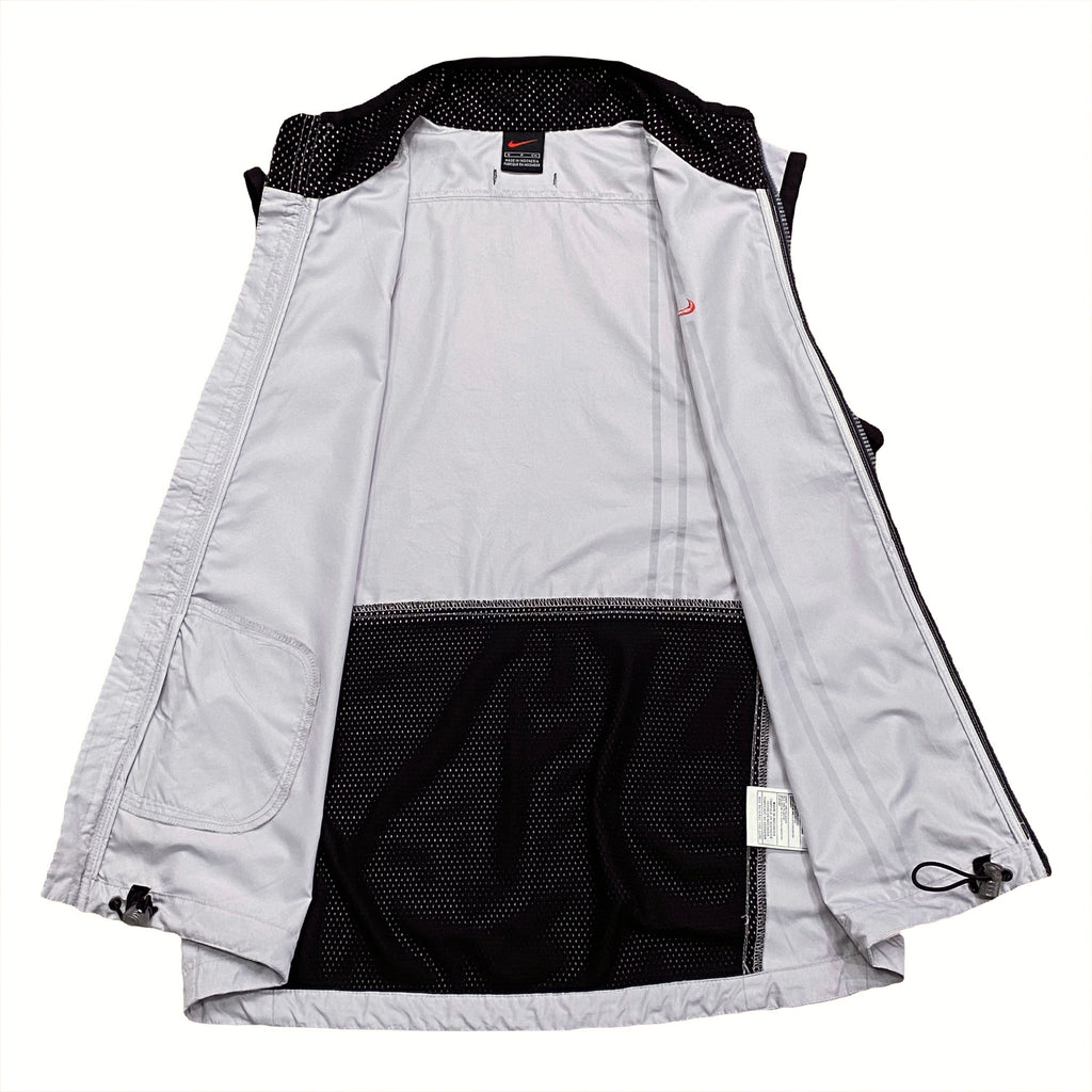 Vintage Nike Running Reflective Full Zip Vest Small