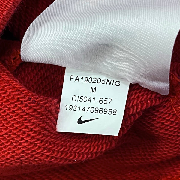 Nike Sportswear Essential Red Buffalo Plaid Sweatshirt Women’s Medium