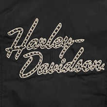 Load image into Gallery viewer, Harley Davidson Studded Faux Fur Collar Quilted Lined Biker Moto Jacket Women’s Small
