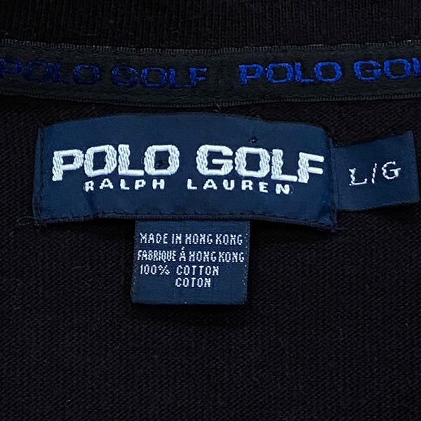 Vintage Polo Golf Ralph Lauren Striped 1/4 Zip Polo Shirt Men’s Large