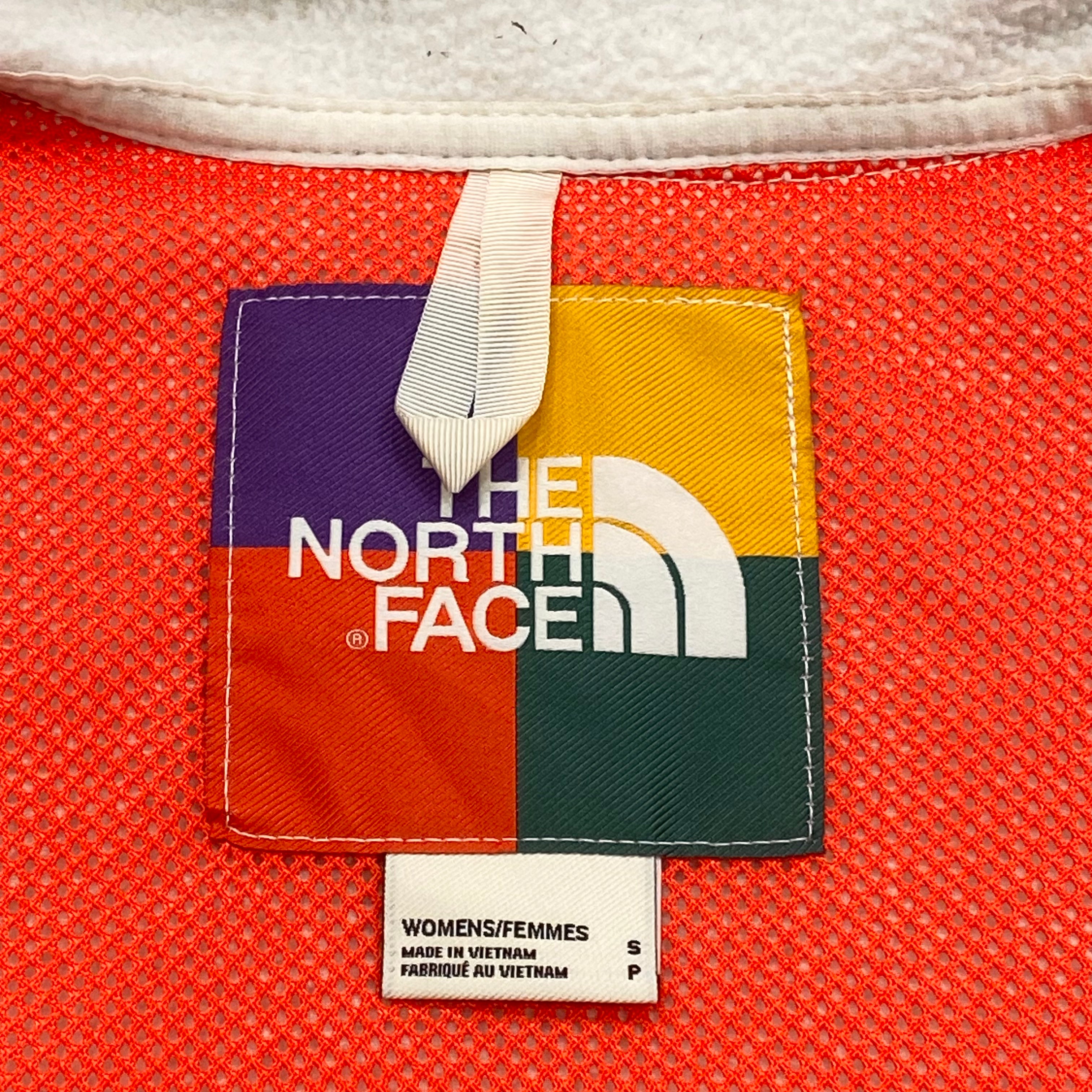 The North Face Color Block Long Fleece Big Logo Full Zip Jacket Women’s Small