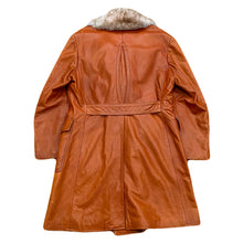 Load image into Gallery viewer, Vintage 70&#39;s Ericson Of Sweden Wolf Fur Collar Leather Jacket Men’s 44
