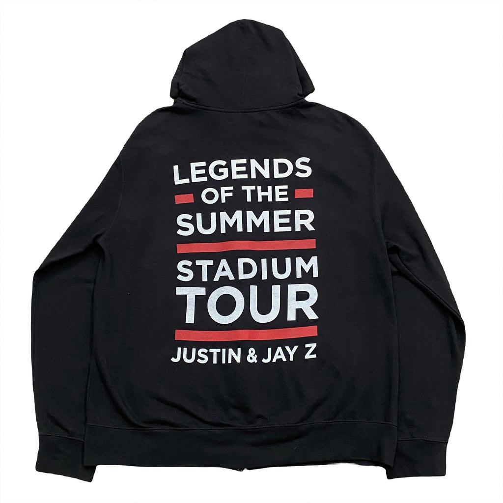 Jay-Z & Justin Timberlake 2013 Legends of the Summer Stadium Tour Zip Hoodie Men's 2XL
