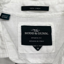 Load image into Gallery viewer, Rodd &amp; Gunn 100% Linen Woven In Italy Sports Fit Long Sleeve Button Shirt Medium
