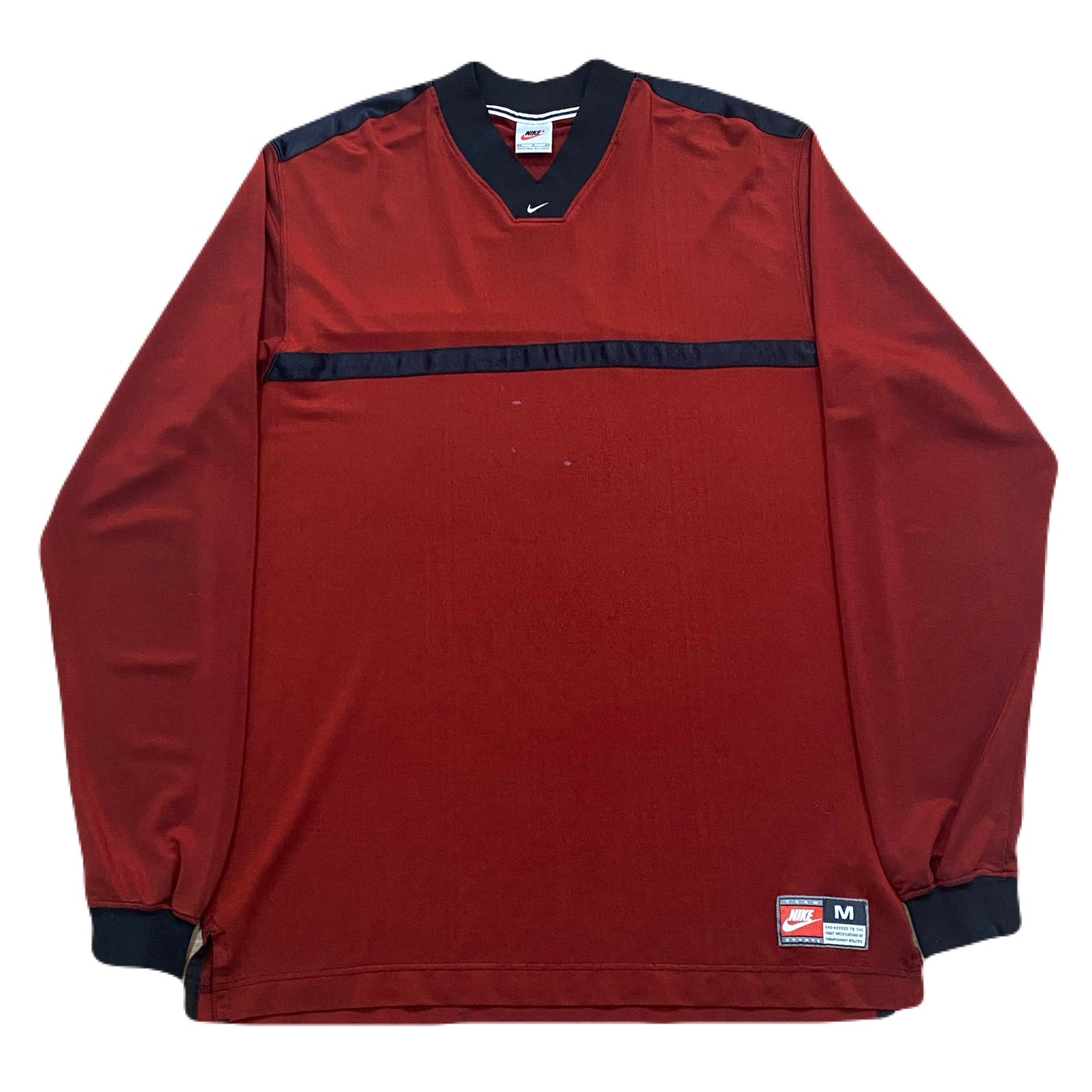 Vintage Nike Team Sports Rayon Long Sleeve Jersey Shirt Men’s Medium