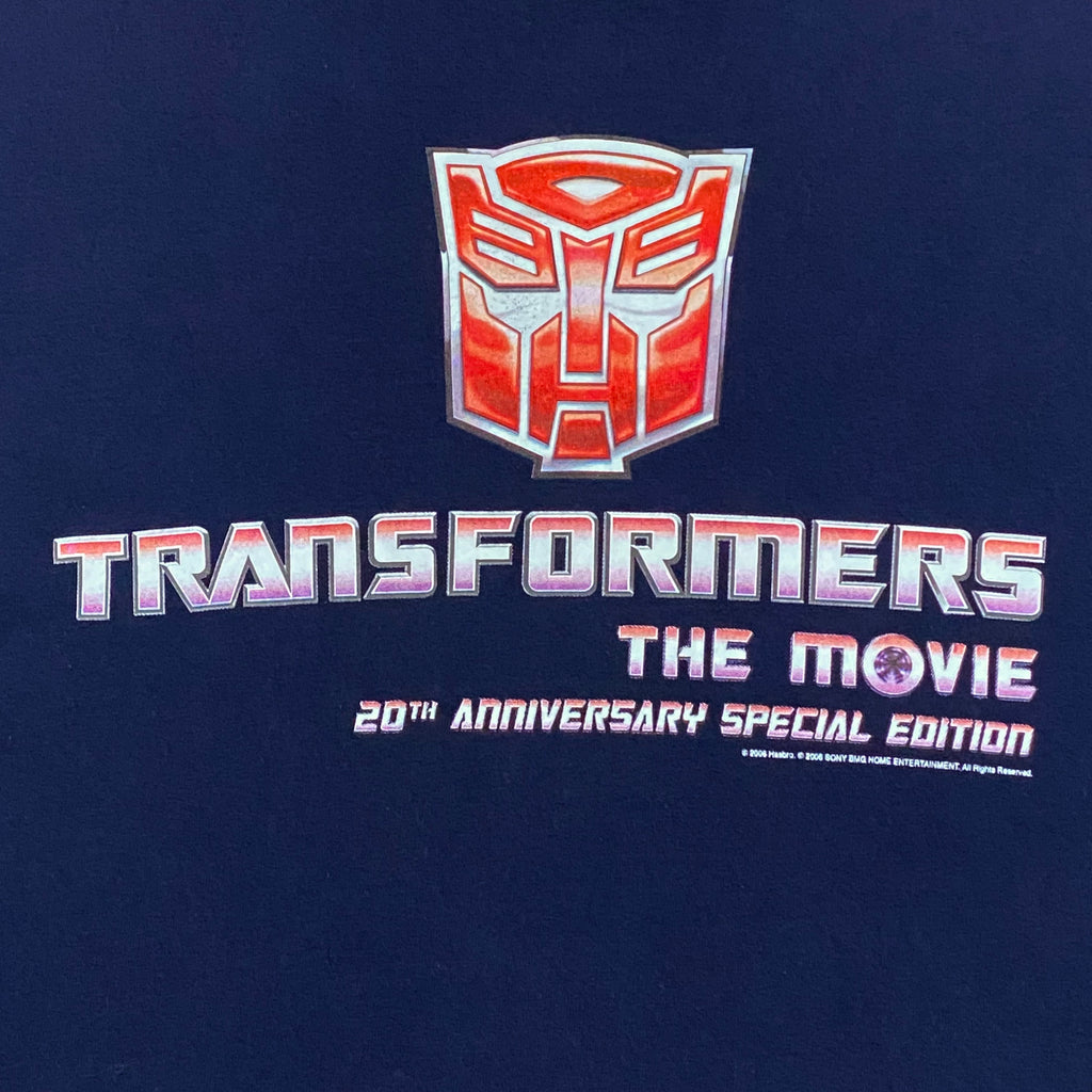 Sony x Hasbro 2006 Transformers The Movie 20th Anniversary Special Edition Promo T-Shirt Large