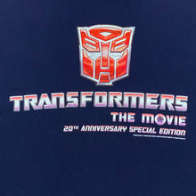 Load image into Gallery viewer, Sony x Hasbro 2006 Transformers The Movie 20th Anniversary Special Edition Promo T-Shirt Large
