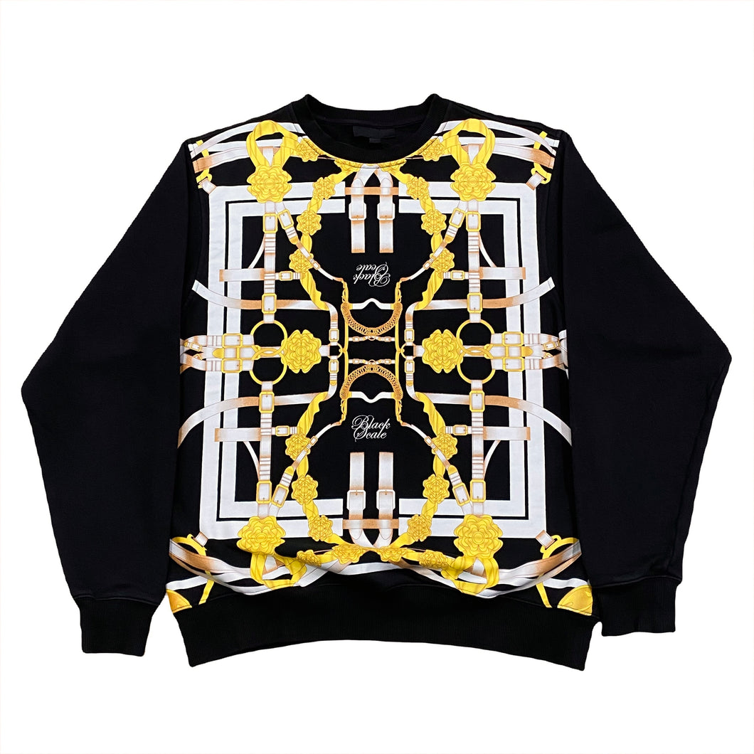 Black Scale Equestrian Crewneck Sweatshirt Men’s Large