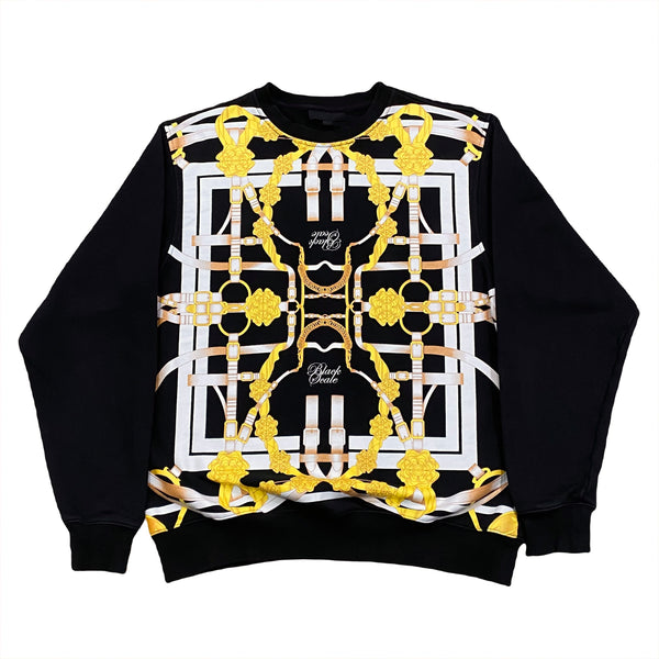 Black Scale Equestrian Crewneck Sweatshirt Men’s Large
