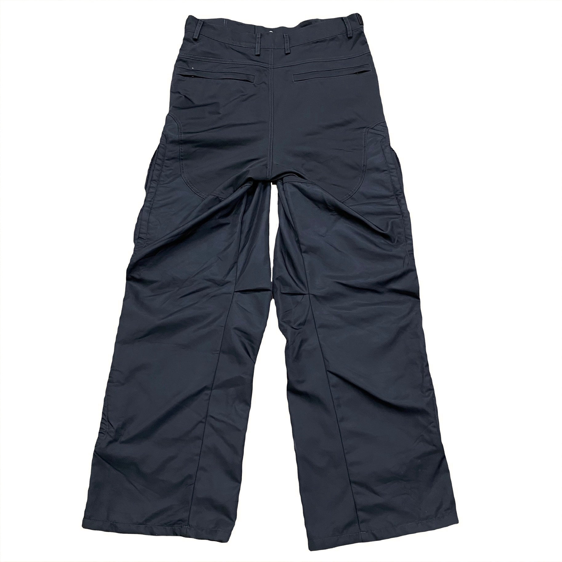 Far FARFROMWHAT Black Nylon Cargo Pants Men’s Size 3 (35 x 34)