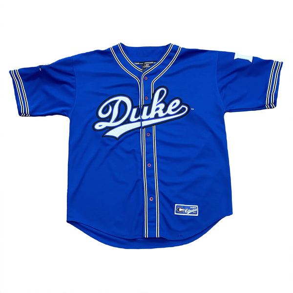 Vintage Colosseum NCAA Duke Blue Devils University Script Baseball Jersey Men’s XL