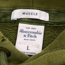 Load image into Gallery viewer, Vintage Abercrombie &amp; Fitch Muscle Fit Distressed Hoodie Large
