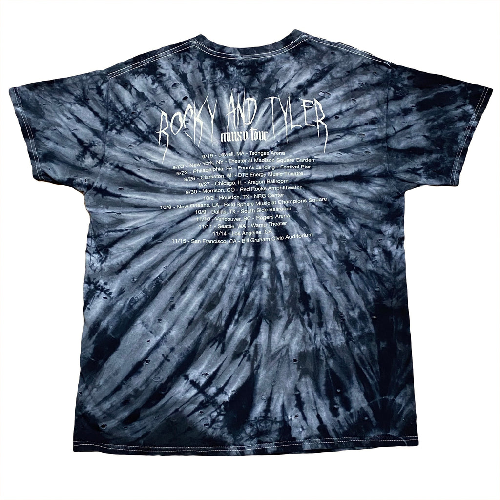A$AP Rocky & Tyler 2015 Tour Distressed Tie-Dye T-Shirt Medium
