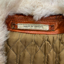 Load image into Gallery viewer, Vintage 70&#39;s Ericson Of Sweden Wolf Fur Collar Leather Jacket Men’s 44
