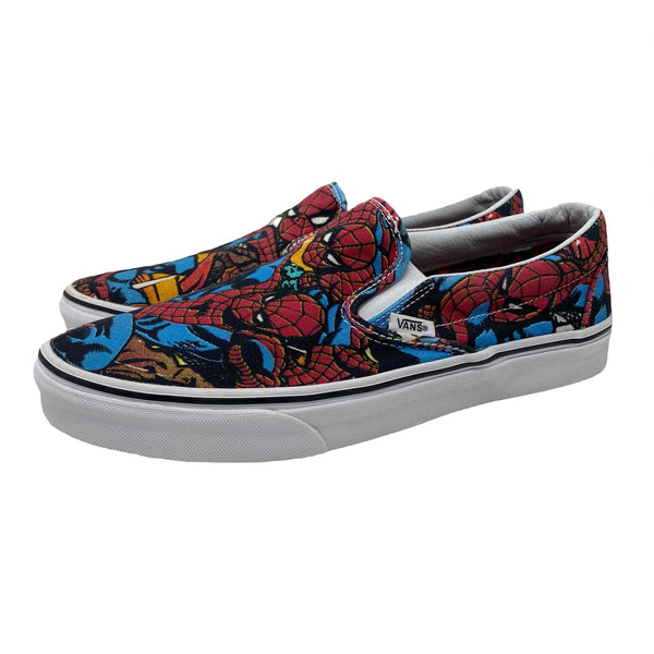 Vans x Marvel Spider-Man All Over Print Slip-On Sneakers Men’s Size 9 Women’s 10.5
