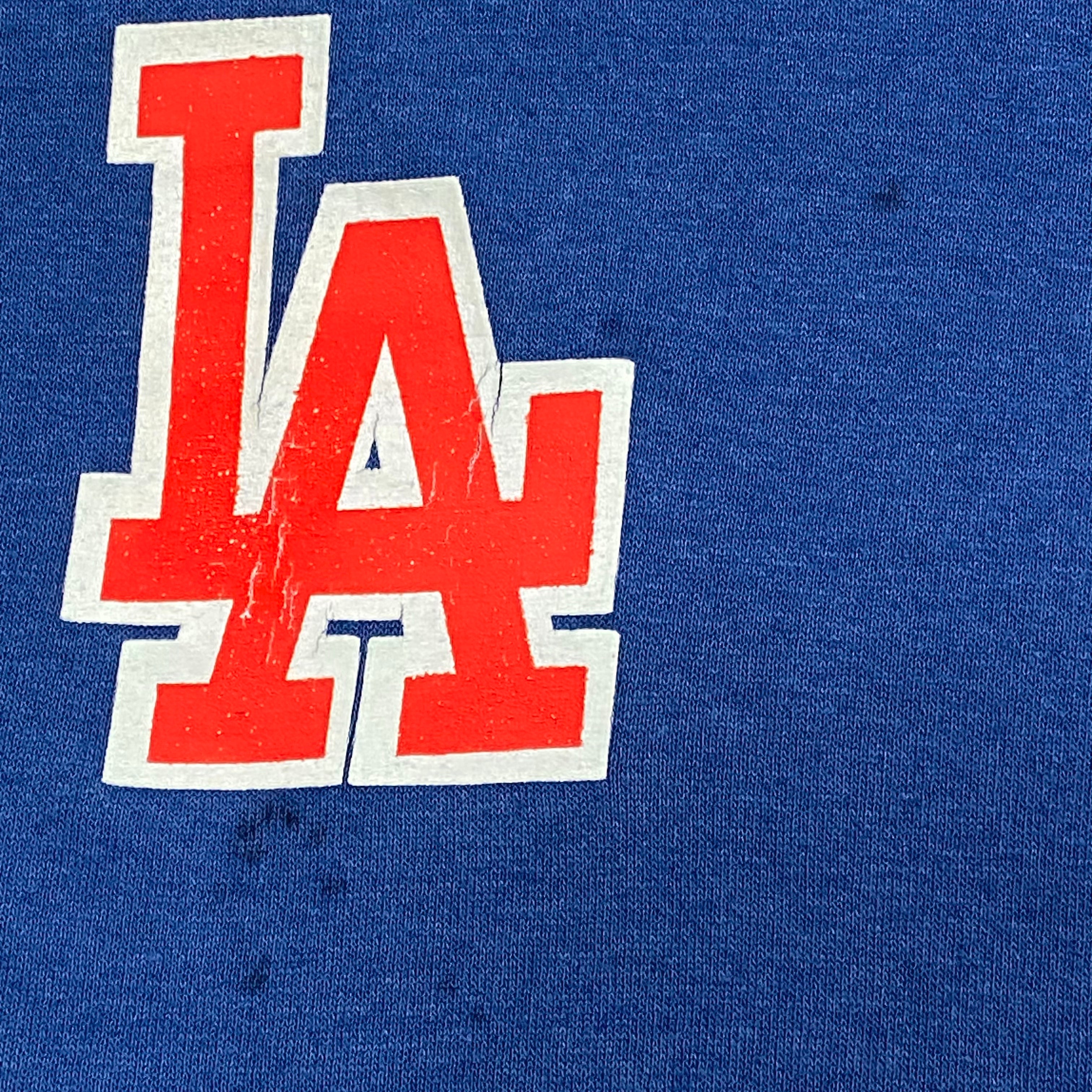 Vintage Logo 7 MLB LA Dodgers T-Shirt Men's Large 42-44