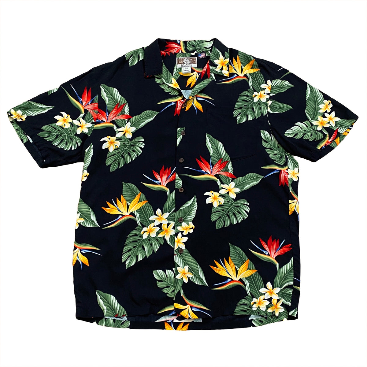 Vintage Kalaheo Floral Hawaiian Shirt Medium